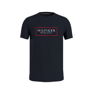 Tommy Hilfiger pánské tmavěmodré tričko - XL (DW5)